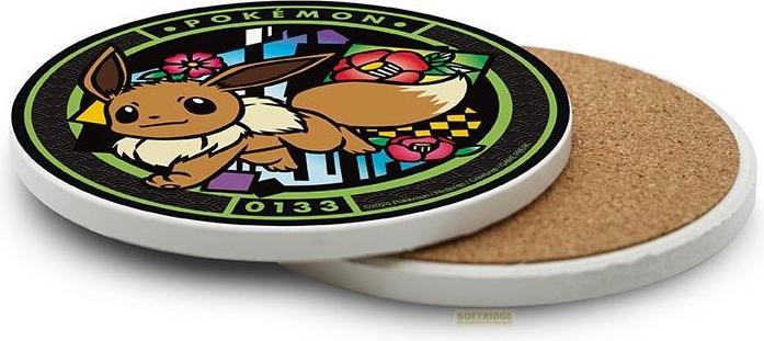 Image du produit ABYstyle Pokemon Sottobicchiere Ceramica: Evee 10cm (Dessous de verre)