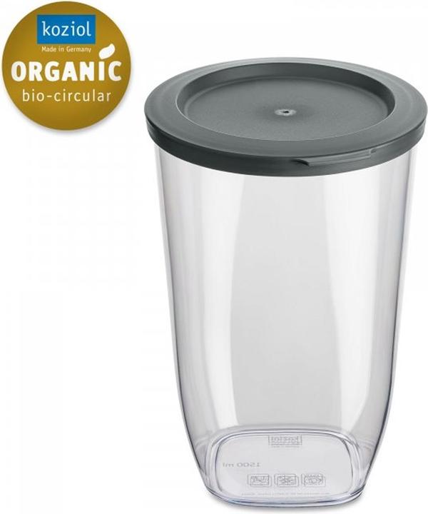 Actual product image Koziol Storage Jar Connect Dry M 1.5 l, Dark Grey (1.50 l)