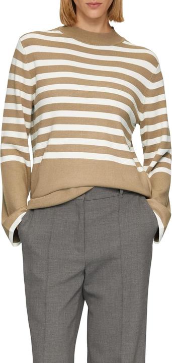 Image du produit s.Oliver Strickpullover Gestreifter Strickpullover mit ausgestellten Ärmeln (36)
