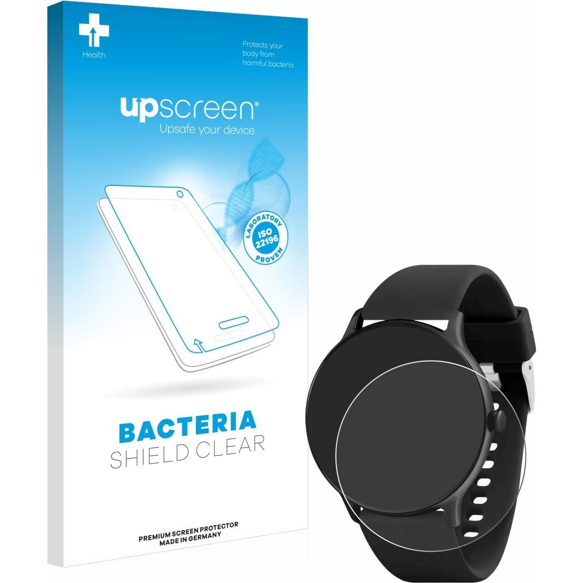 upscreen Schutzfolie Displayschutz Displayschutzfolie Folie Klar antibakteriell, Smartwatch Schutzfolie, Transparent