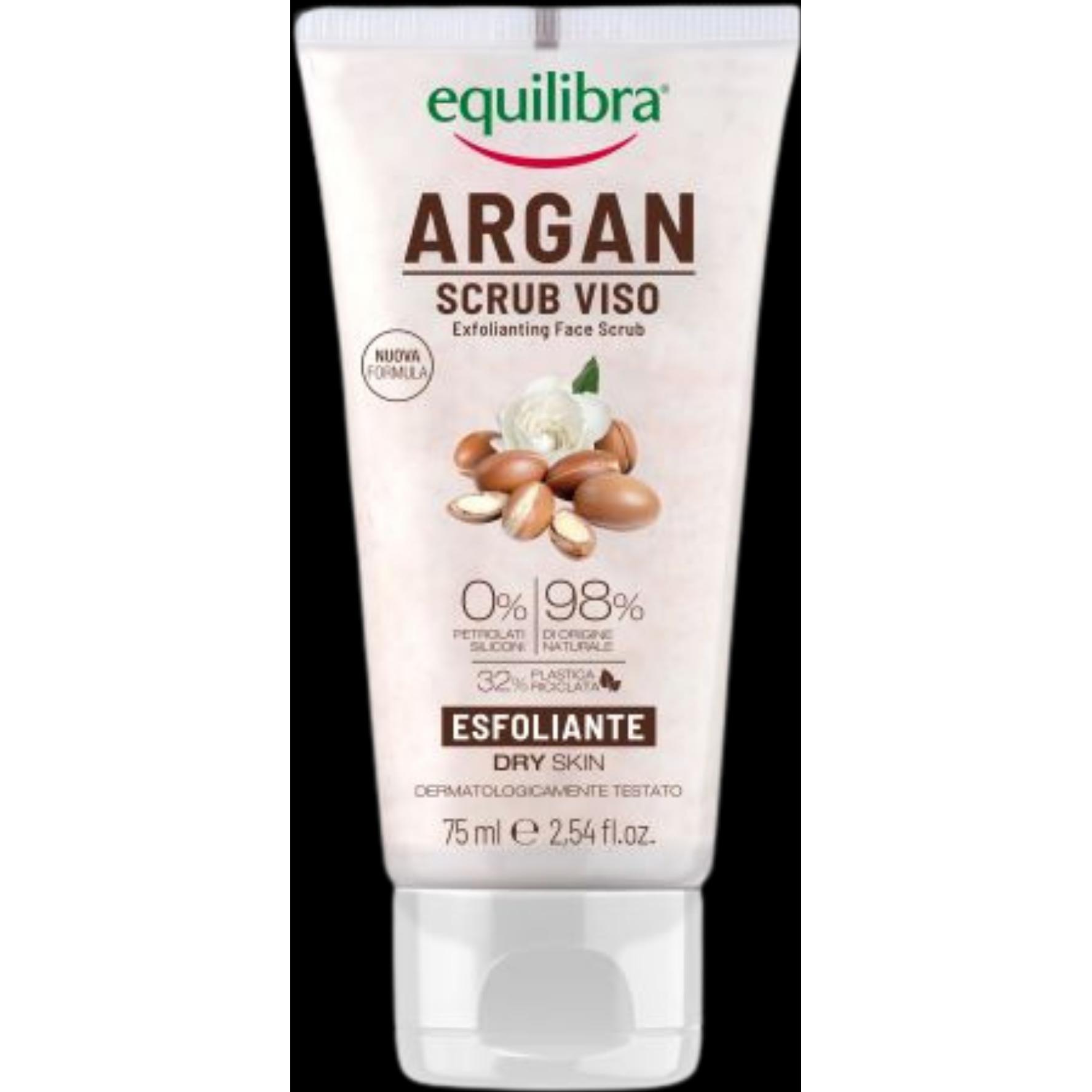 Equilibra, Gesichtsreinigung, EQUILIBRA Argan Exfoliating Face Scrub złuszczający peeling do twarzy Argan 75ml (Peeling,...