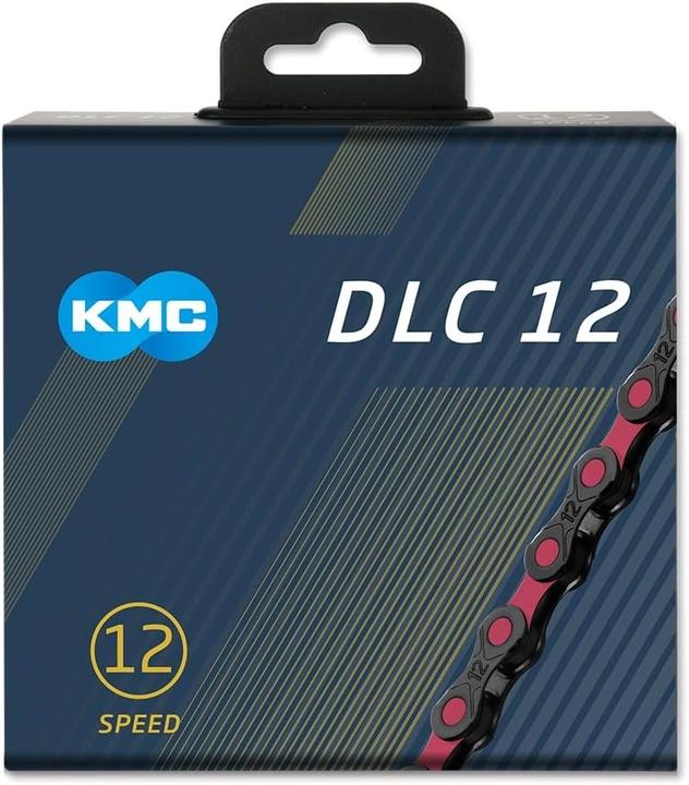 Produktbild KMC Ketting 1/2-11/128 118 12V DLC 12 zwart/roze (12-fach)