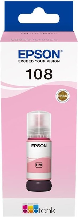 Image du produit Epson Encre/108 EcoTank Light Magenta bouteille d'encre (M)