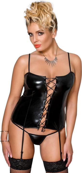Produktbild Passion PE Bes Corset Size Plus schwarz 4XL/5XL (4XL, 5XL)
