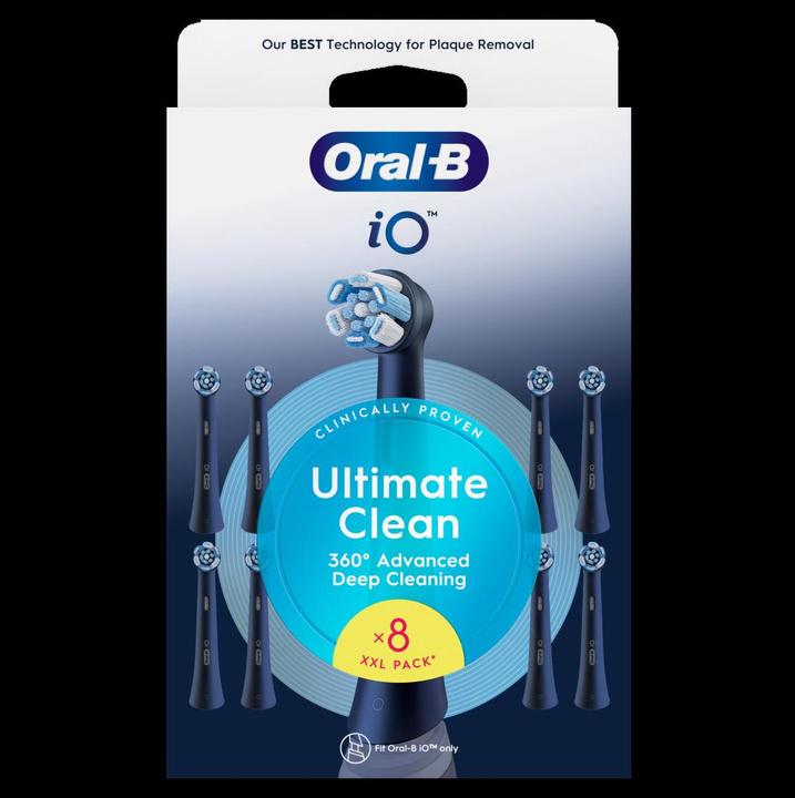 Produktbild Oral-B iO RB CBF 8 UltimateClean Black 8-pack (8 x)