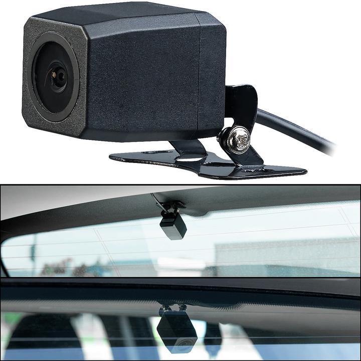 Produktbild NavGear Kompakte 4K-Dashcam mit Full-HD-Heckkamera, G-Sensor, Parkwächter, App (Eingebautes Display, GPS-Empfänger, Beschleunigungssensor, Eingebautes Mikrofon, 4K)
