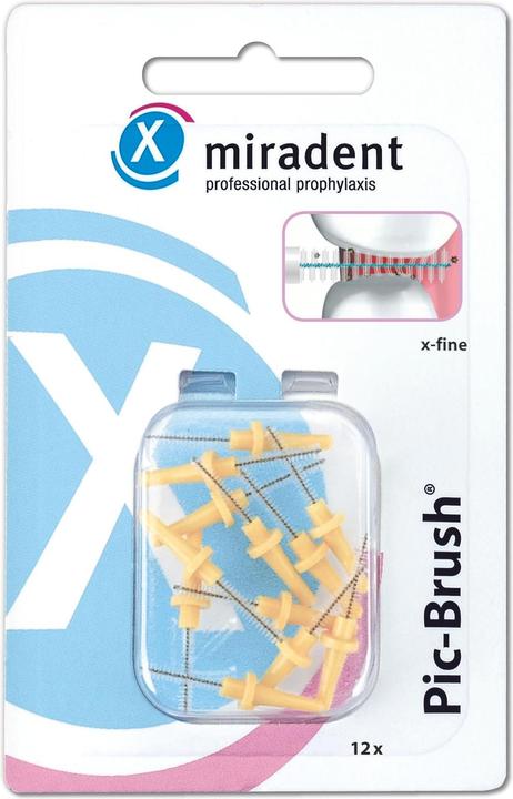Actual product image Miradent Pic-Brush Refill Replacement Brushes (12 x)