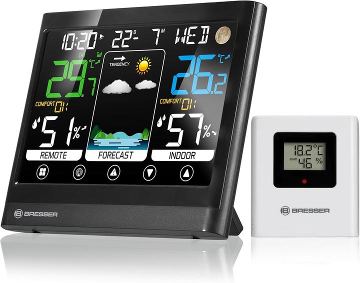 Actual product image Bresser MeteoTemp BF - Funk Wetterstation mit Touch-Display