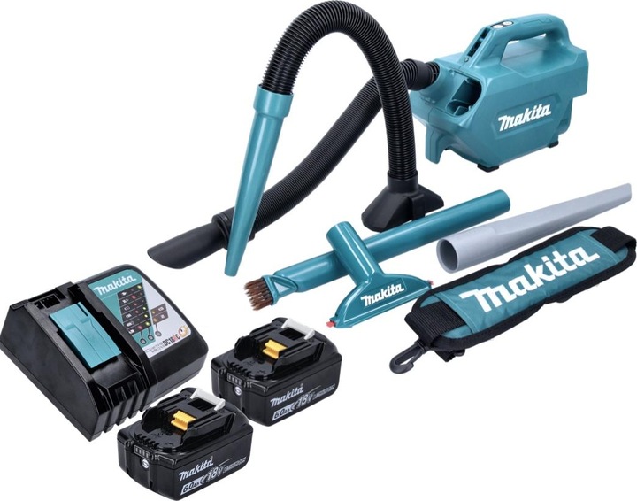 Produktbild Makita DCL 184 RG Akku Staubsauger 18 V 54 mbar 0,5 l + 2x Akku 6,0 Ah + Ladegerät