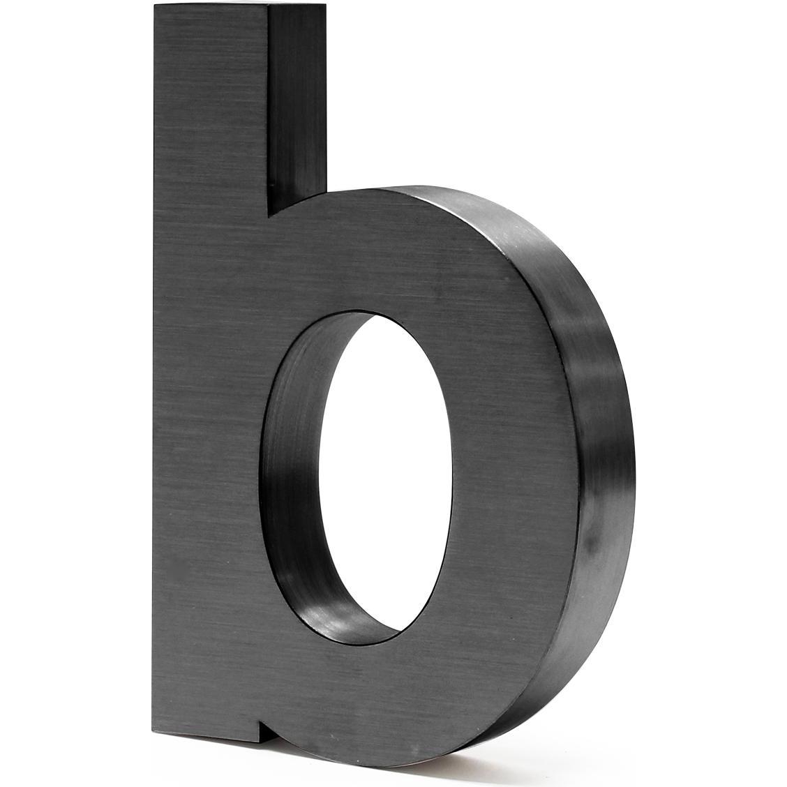 Wiltec, Hausnummer + Türschild, Hausnummer b Edelstahl Hausnummer modern 3D-Design rostfrei