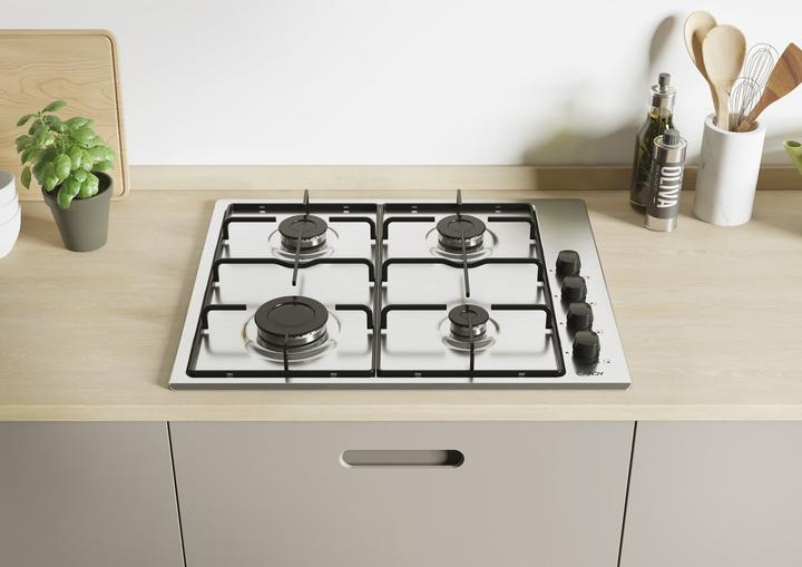 Produktbild Candy Smart CHW6LBX/4U Edelstahl Integriert 60 cm Gaskochfeld 4 Zone(n)