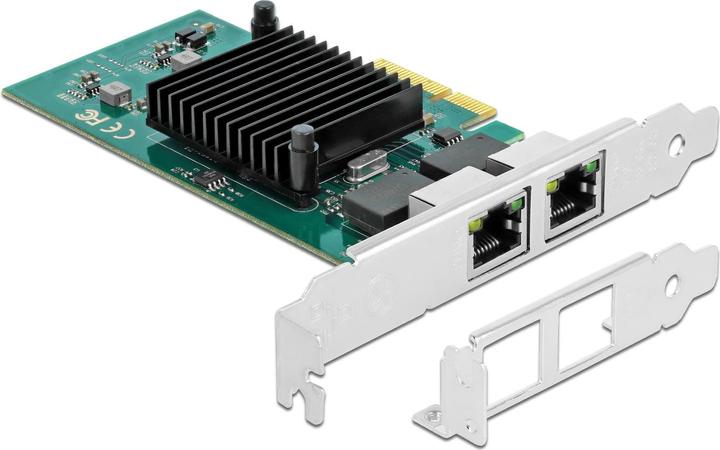 Scheda Di Rete InLine Dual 2.5 Gigabit, PCIe X1, 2 Porte RJ45, Chip Realtek RTL8125B, Profilo Basso Incluso