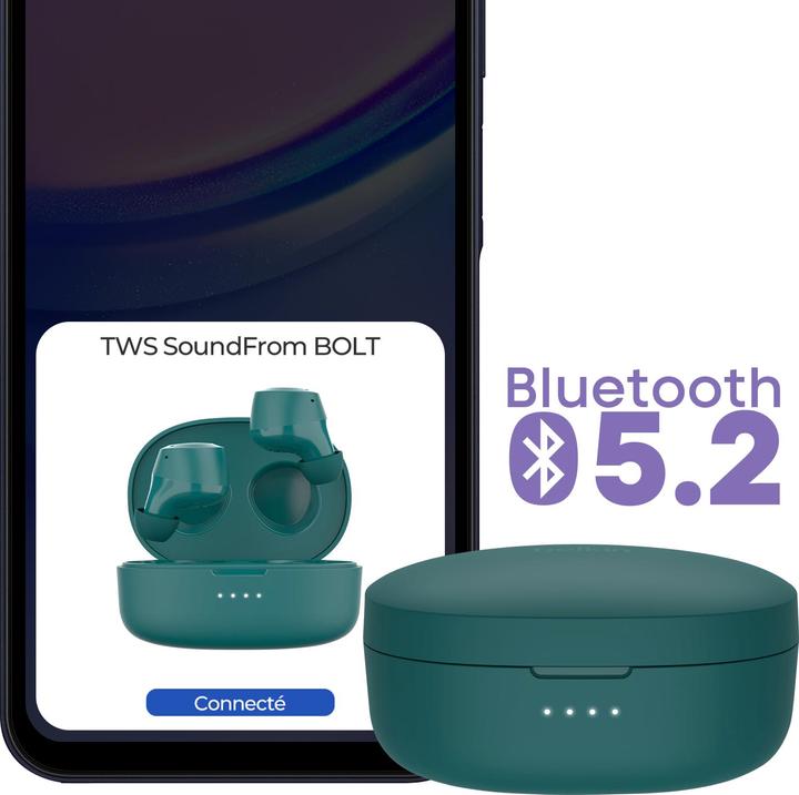 Produktbild Belkin drahtlose Soundform Bolt tws morskie (Keine Geräuschunterdrückung, 38 h, Kabellos)