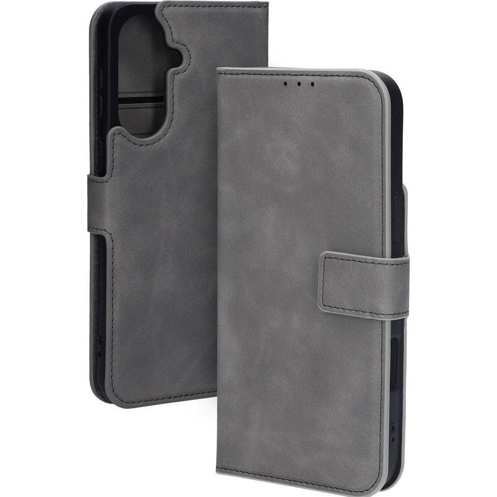 Mobiparts Classic Wallet Case Samsung Galaxy A37 Granite Grey (Samsung Galaxy R), Cover smartphone, Grigio