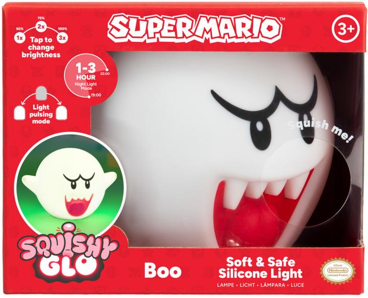 Productafbeelding Paladone Products Super Mario Squishy Glo siliconen lichtje Boo 14 cm