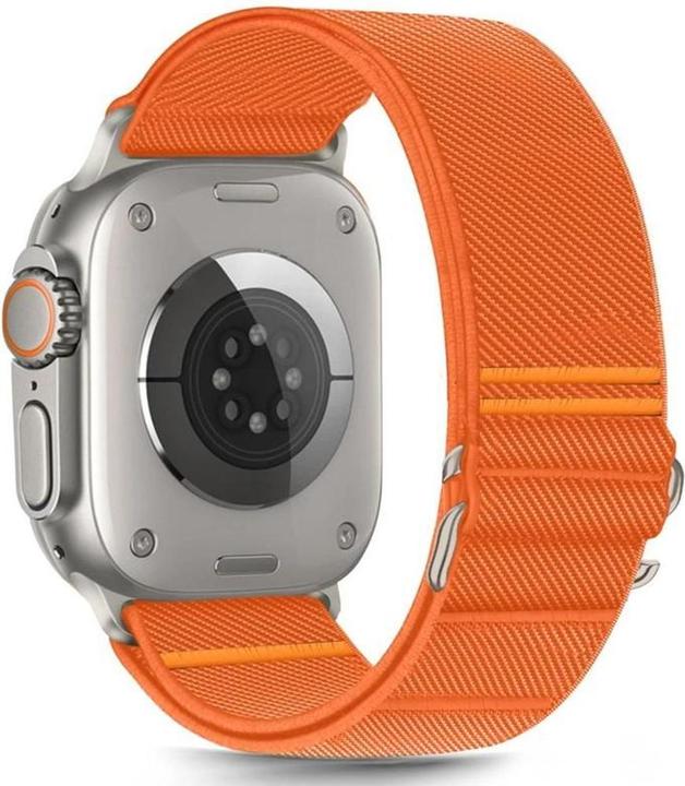 4Kom Tech-Protect Nylonarmband für Apple Watch 44 / 45 / 46 / 49 mm - Orange (Nylon)