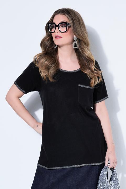 Produktbild Miamoda Strick-Shirt, Komfort Fit, Feinstrick, Glitzernähte (54)