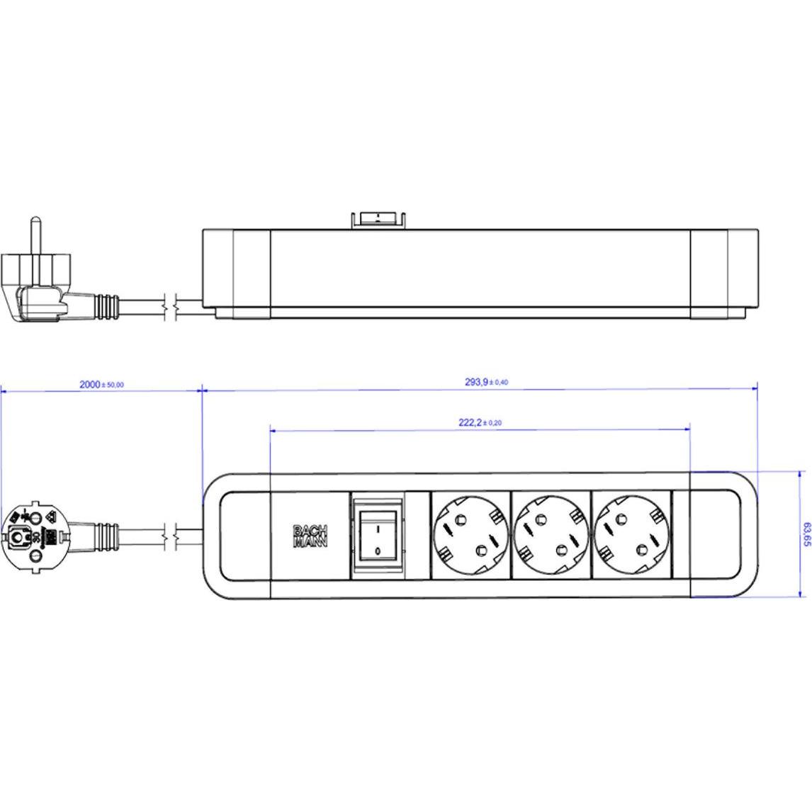 Thumbnail - Bachmann Steckdosenleiste, USV Zubehör