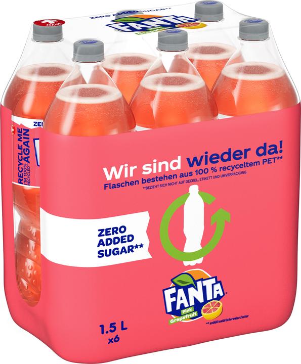 Produktbild Fanta Pink Grapefruit Zero (6 x 150 cl)