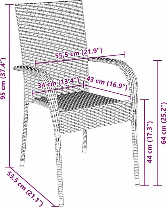 Image du produit VidaXL Meubles de jardin (80 cm)
