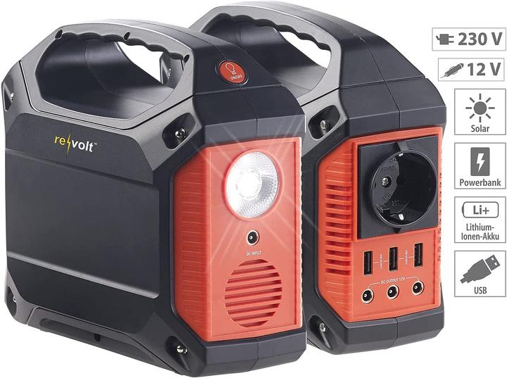 Produktbild Revolt Solar-Powerbank (155 Wh, 1.59 kg)
