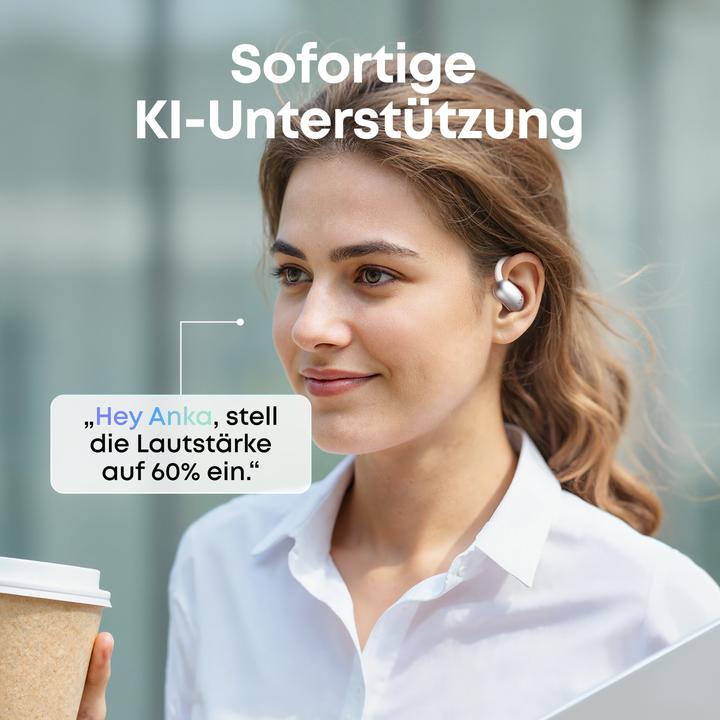 Actual product image Anker soundcore AeroFit 2 AI Assistant - White (10 h, Wireless)