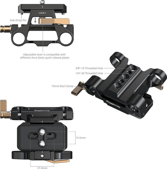 Produktbild SmallRig Arca-Type Mount Plate Kit