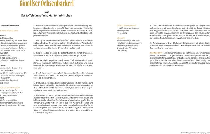 Nutritional values and ingredients Landfrauenküche Band 8 (German, The Countrywomen, 2024)