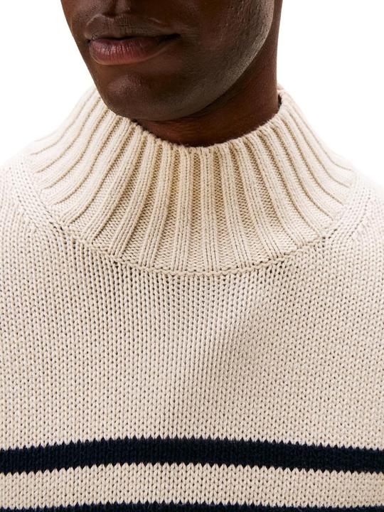 Produktbild Tommy Hilfiger Breton Cotton Stripe Mock Neck (S)