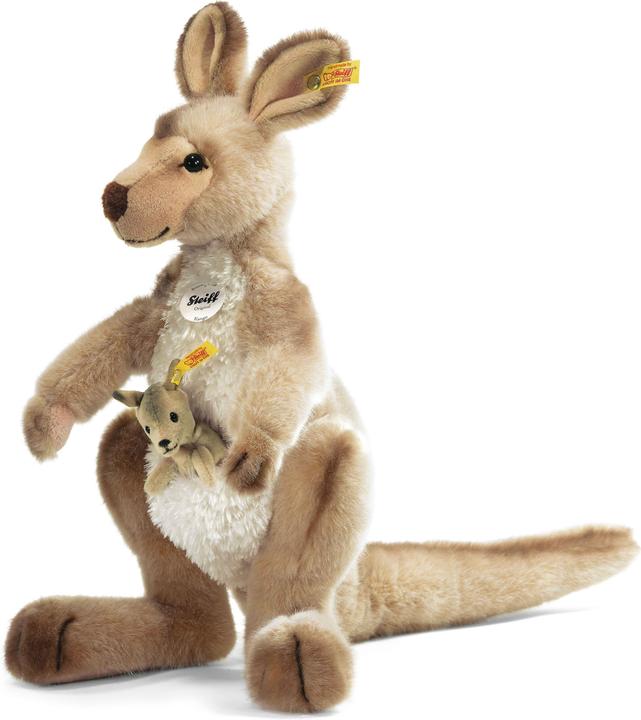 Steiff Kango Känguru mit Baby beige 40cm (40 cm)