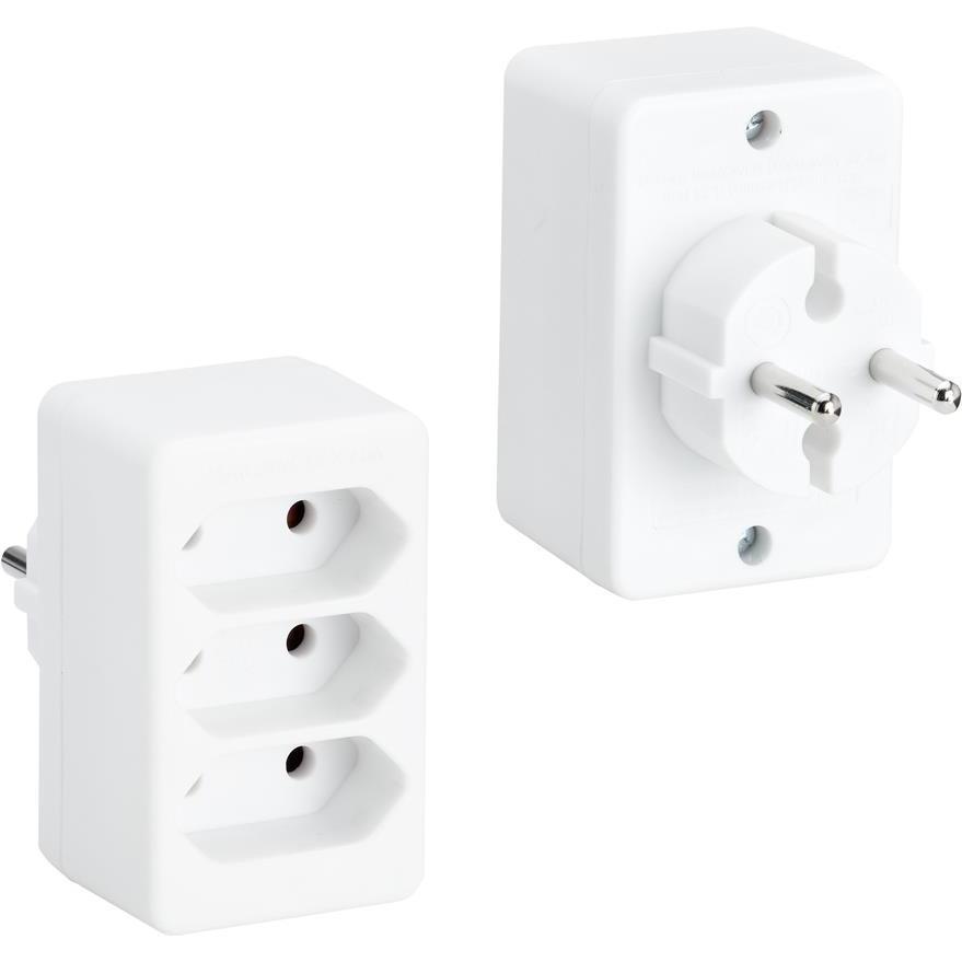 Bachmann, Presa multipla + Spina di derivazione, Multi-plug (CEE 7/16, 3 x)