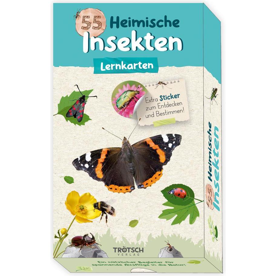 Trötsch 55 Lernkarten Heimische Insekte (Deutsch)