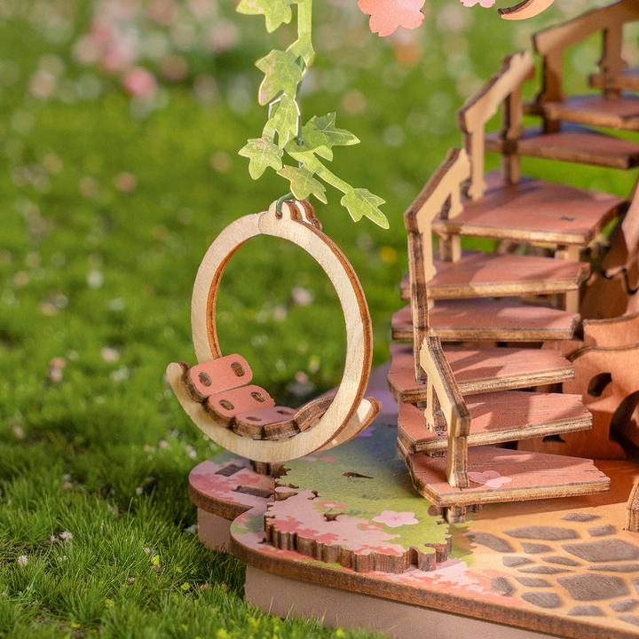 Actual product image Robotime Sakura Tree House