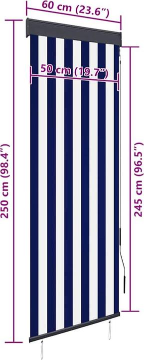 Produktbild vidaXL Aussenrollo (60 x 250 cm)