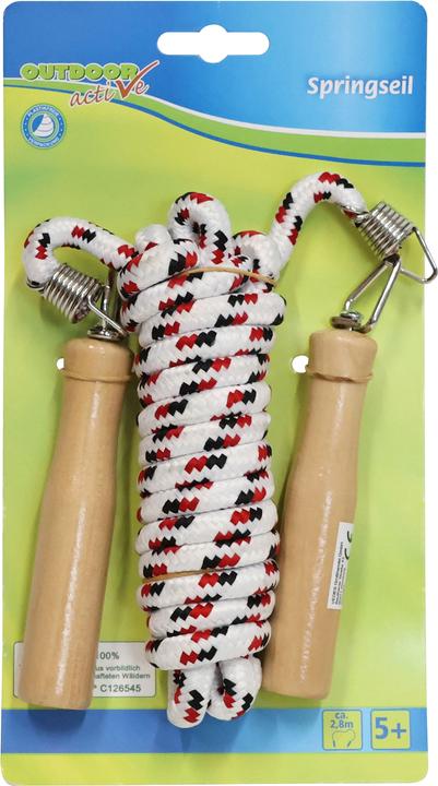 Image du produit Outdoor Active Corde à sauter avec poignées en bois (280 cm)