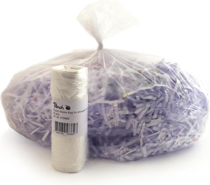 Peach Déchiqueteur de sacs de papier (50 x, 50 l)
