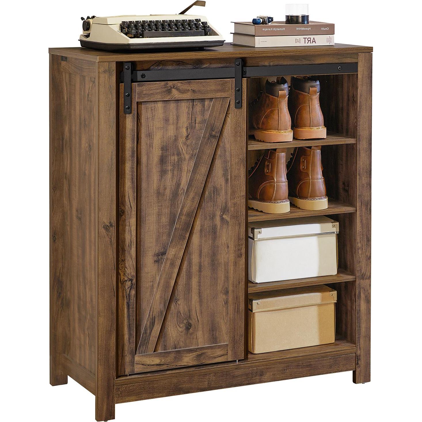SoBuy, Kommode + Sideboard, Sideboard mit Schiebetür (80 x 92 x 35 cm)