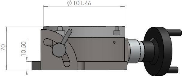 Produktbild Paulimot Rundtisch Ø 100 mm schwenkbar horizontal / vertikal