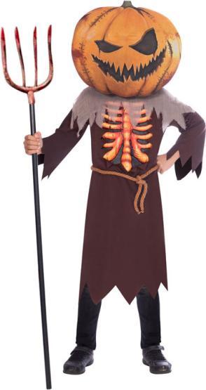 Immagine prodotto Amscan Costume da bambino Zucca spaventosa testa grande10-12anni (12XL, 11XL, 10XL)