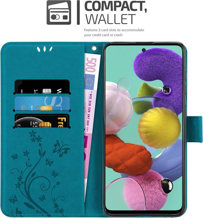 Produktbild Cadorabo Flower Book Cover (Samsung Galaxy A51 5G)