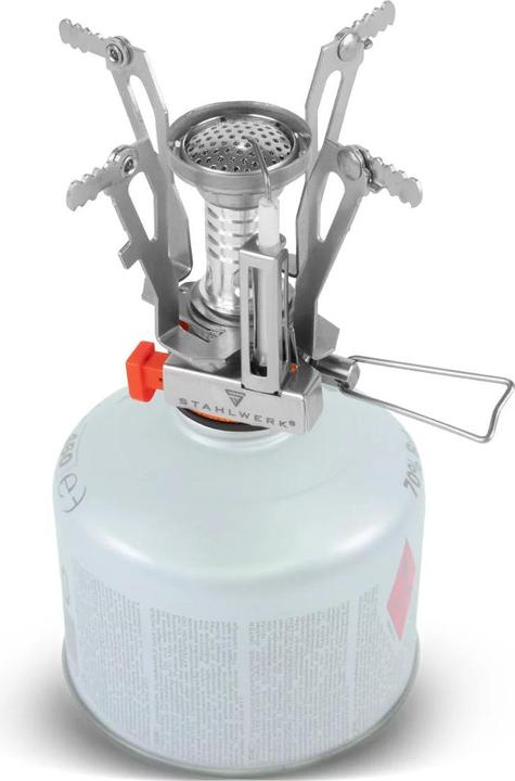 Immagine prodotto Stahlwerk Set di pentole da campeggio in alluminio per cucinare a gas all'aperto