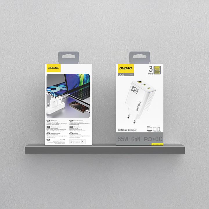 Productafbeelding Dudao A29EU 65W GaN Charger White (65 W)