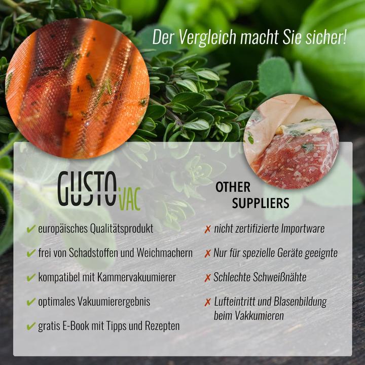 Produktbild Gusto Vac 100x Vakuumbeutel, 25x35cm (100 x)