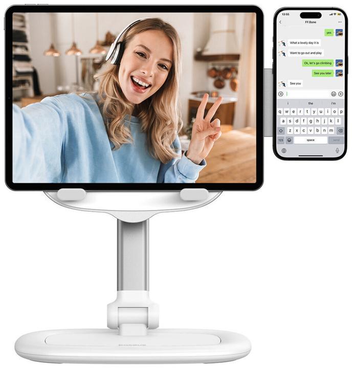 Actual product image Baseus Seashell Series Adjustable Tablet Stand - White