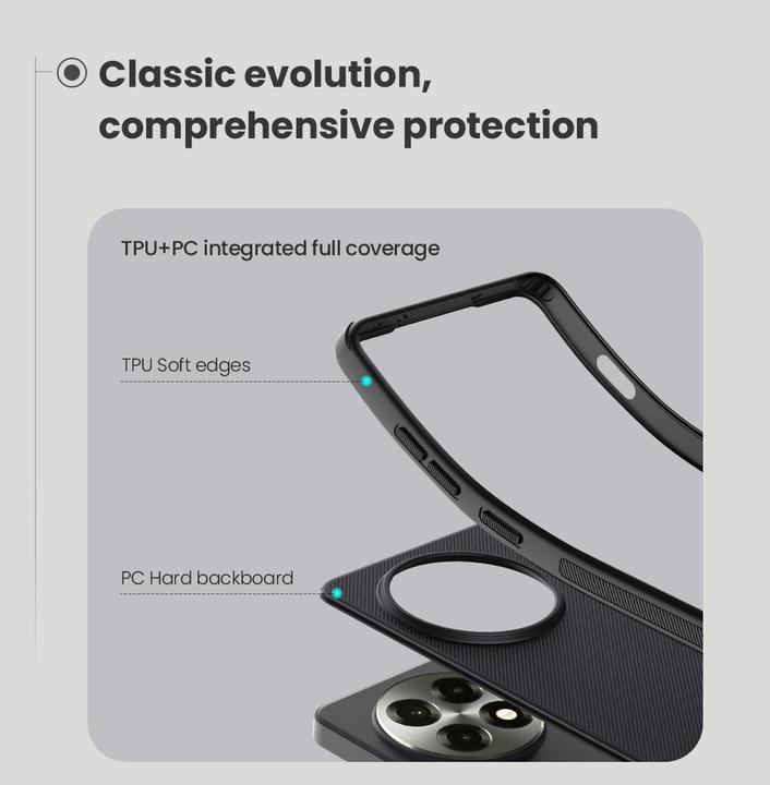 Actual product image OnePlus Back panel cover - Nillkin Super Frosted PRO Magnetic Back Cover for 13R Black (OnePlus 13R)