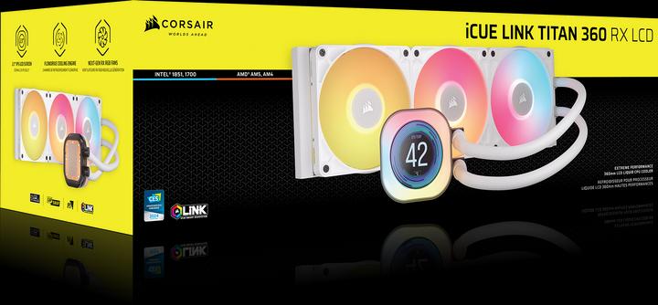 Image du produit Corsair iCUE LINK TITAN 360 RX LCD White