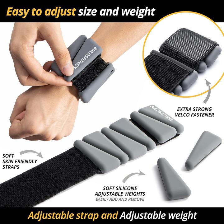 Produktbild Build & Fitness Verstellbare Hand- und Fussgewichte (2 x 0.5 kg) (2 x 0.5 kg)