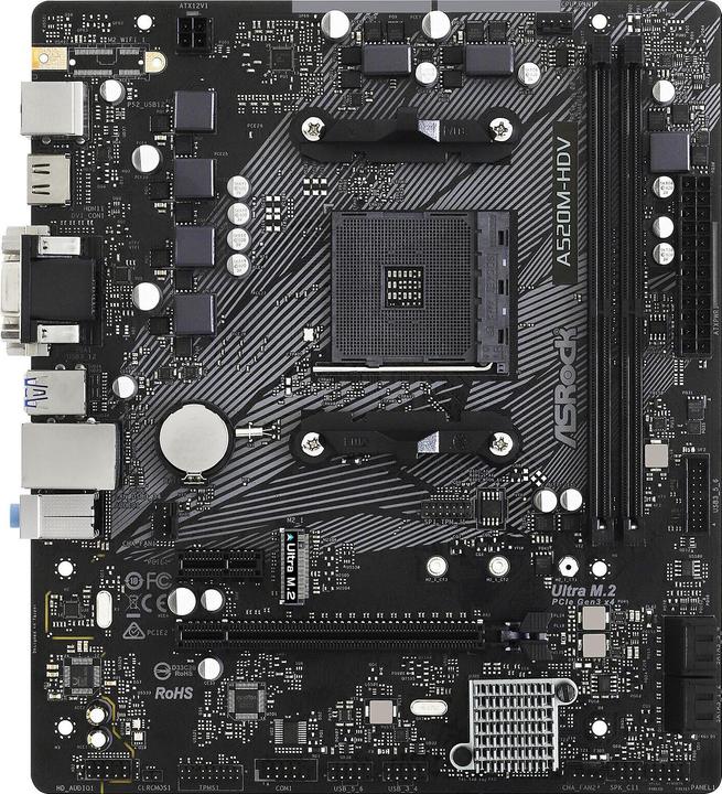 Immagine prodotto AsRock A520M-HDV (AM4, AMD A520, mATX)