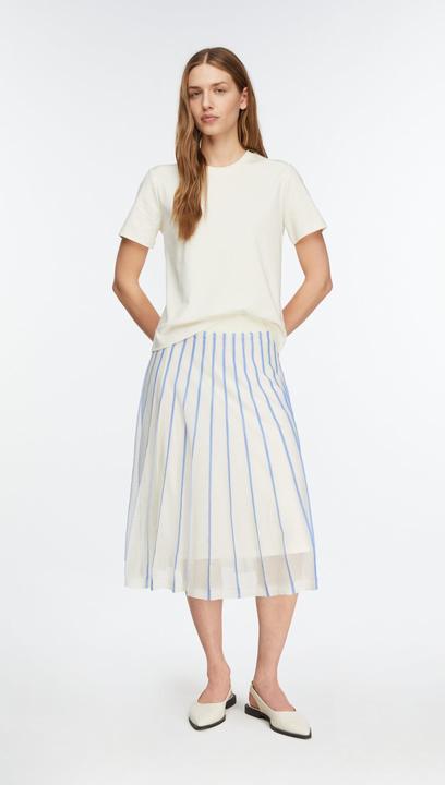 Produktbild Comma Gestrickter Rock mit angedeuteter Plissée-Optik und elastischem Bund (48)