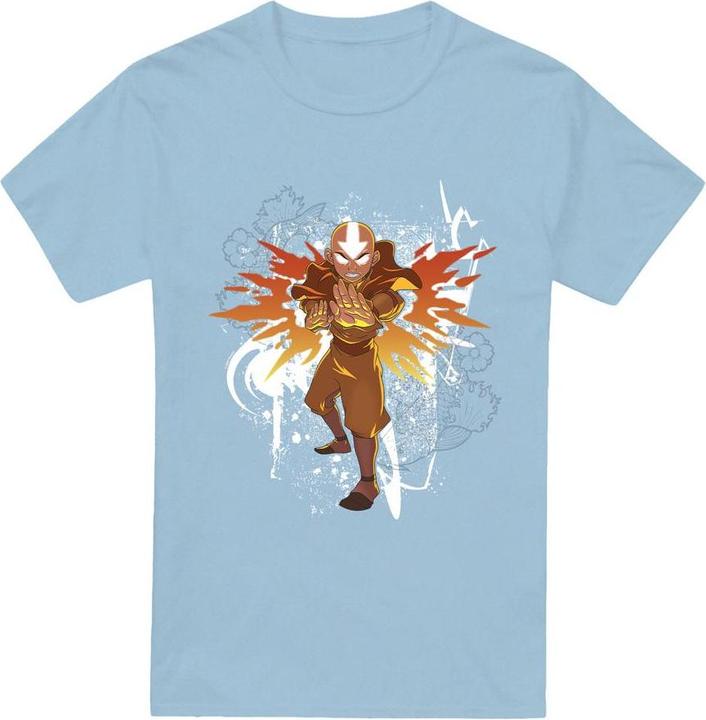 Immagine prodotto Avatar: The Last Airbender Maglietta Aang Fiore e Pesce Uomo (S)